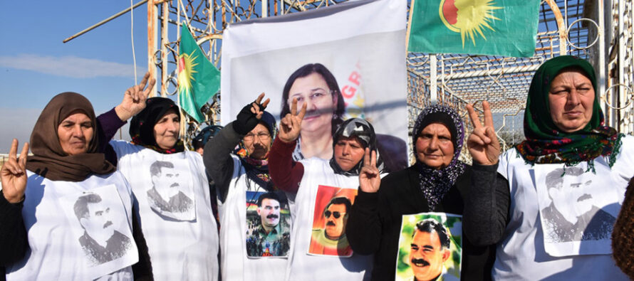 Solidaridad con la diputada kurda Leyla Güven en huelga de hambre en una carcel turca