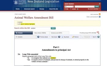 What Future, What Human Race, What Meaning: New Zealand’s Animal Welfare Bill?
